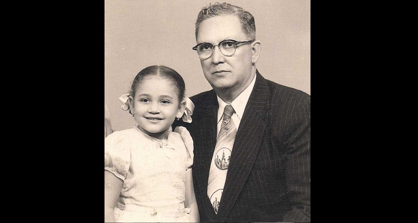 My sister Lydia & Abuelo Fernando Calderon