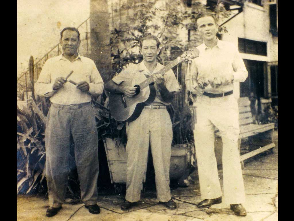 Grandfather Julio on the right