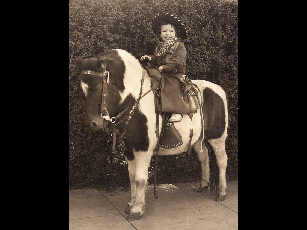 Laura on a horse 1953